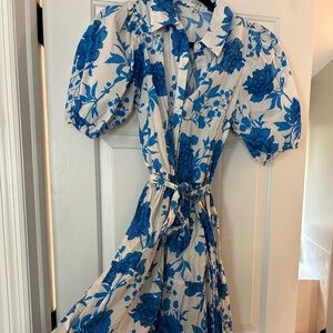 Boutique floral shirt dress